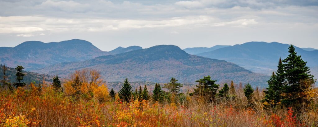 Fall landscape in New Hampshire White Mountains